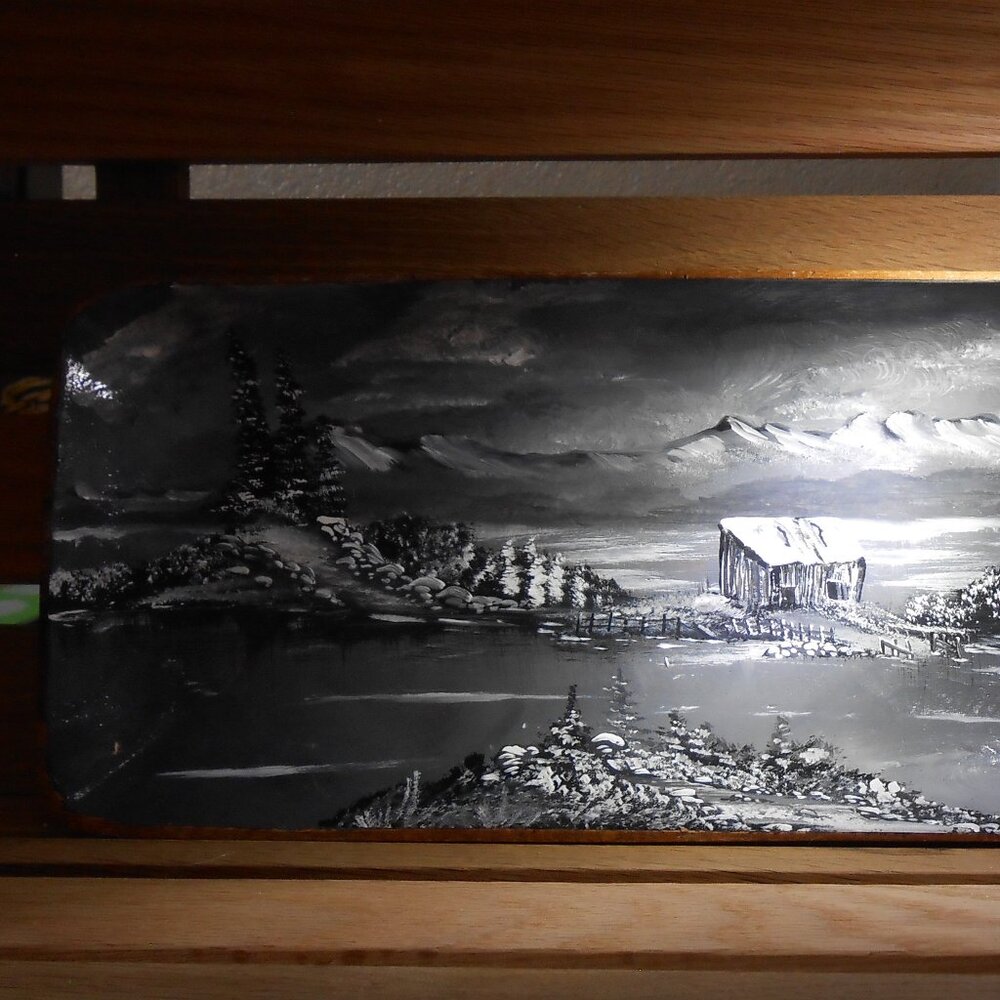 Wood tray-dish